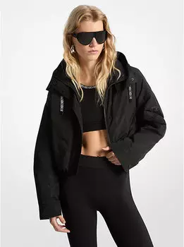 Укороченная куртка с капюшоном Michael Kors, черный