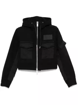 Укороченная куртка sacai, черный
