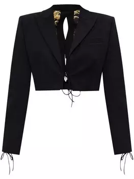 Укороченная куртка Versace Jeans Couture, черный