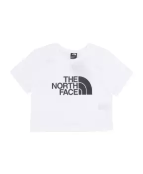 Укороченная легкая футболка с короткими рукавами The North Face, белый