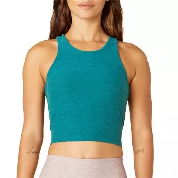 Укороченная майка Beyond Yoga Spacedye Focus, синий