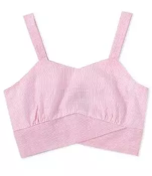 Укороченная майка без рукавов с завязками на спине Xtraordinary Big Girls 7–16, розовый