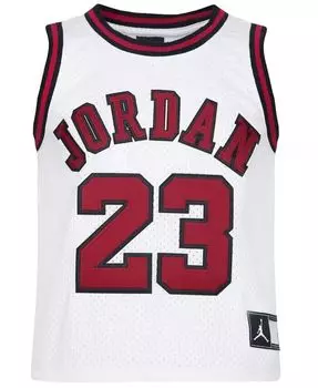 Укороченная майка Big Girls Recon Jordan, белый