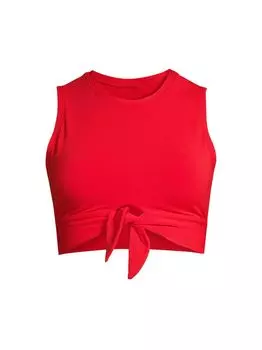 Укороченная майка для плавания Ava Robin Piccone, красный
