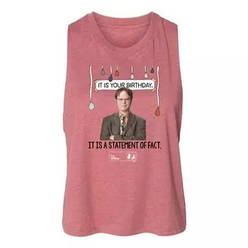 Укороченная майка для подростков The Office Your Birthday Licensed Character