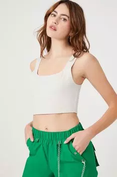 Укороченная майка Forever 21, серый