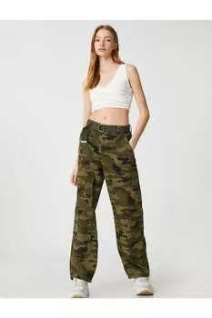 Укороченная майка Хлопок Драпированный V-образный вырез Без рукавов Koton, экрю