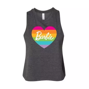 Укороченная майка Junior's Barbie Pride Heart Licensed Character