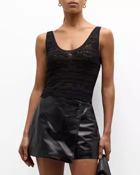 Укороченная майка Labelle Iro, цвет Black