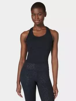 Укороченная майка на весь день Sweaty Betty, черный