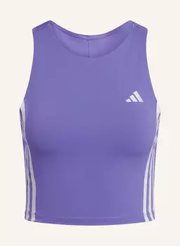 Укороченная майка own the run adidas, фиолетовый