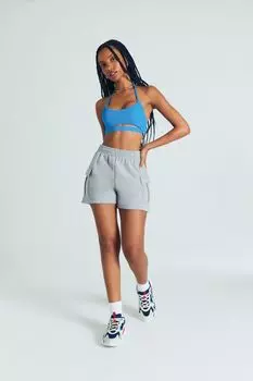 Укороченная майка с бретельками на бретельках Forever 21, синий