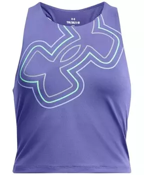 Укороченная майка с графическим рисунком для больших девочек Under Armour, черный