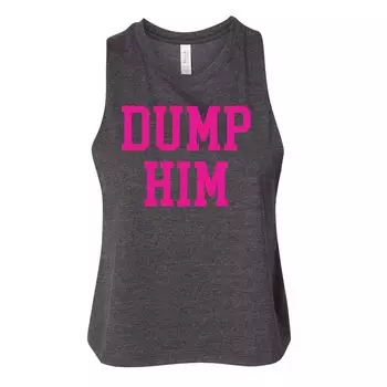Укороченная майка с графическим рисунком для юниоров Dump Him Licensed Character