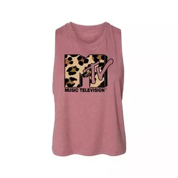Укороченная майка с логотипом MTV Leopard для юниоров Licensed Character