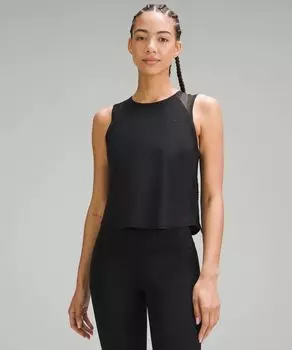 Укороченная майка Sculpt Lululemon, черный