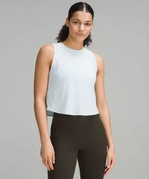 Укороченная майка Sculpt Lululemon, синий