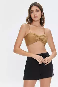 Укороченная майка со сборками в форме сердца Forever 21