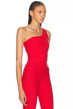 Укороченная майка Spacedye The Bold с плечами Beyond Yoga, цвет Ruby Red Heather