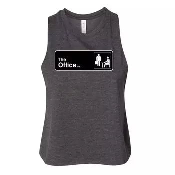 Укороченная майка The Office Door Sign для подростков Licensed Character, серый