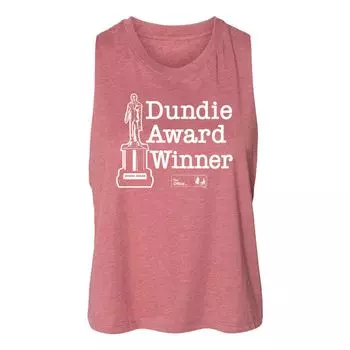 Укороченная майка The Office Dundie Award для юниоров Licensed Character, розовый