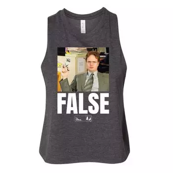 Укороченная майка The Office Dwight для юниоров Licensed Character, серый