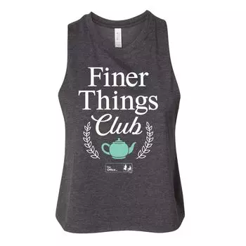 Укороченная майка The Office Finer Things для юниоров Licensed Character, серый