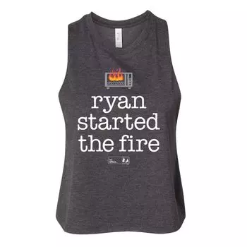 Укороченная майка The Office Ryan Fire для юниоров Licensed Character