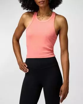 Укороченная майка Tori Spiritual Gangster, цвет Flamingo