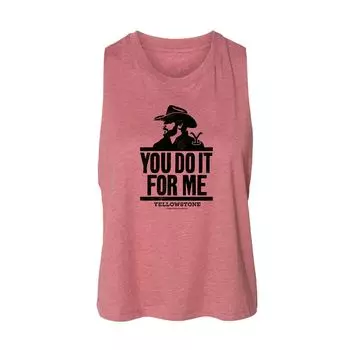 Укороченная майка Yellowstone Rip Wheeler для юниоров с надписью You Do It For Me Licensed Character