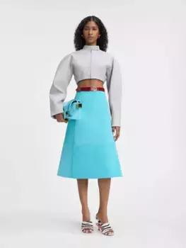 Укороченная мотокуртка Ла Весте Кабриолет Jacquemus, светло-серый