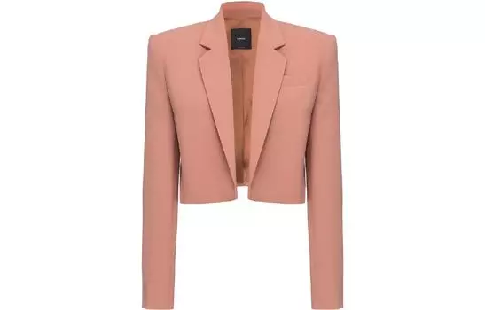 Укороченная однобортная блейзер PINKO, розовый