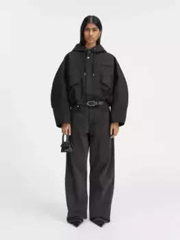 Укороченная парка Куртка-парка Карако Jacquemus, черный