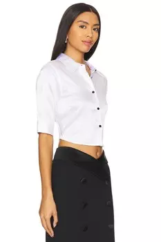 Укороченная приталенная блузка niccola L'Agence, черный