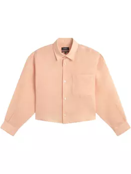 Укороченная рубашка A.P.C., оранжевый