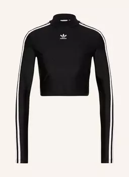 Укороченная рубашка Adidas Originals, черный