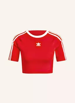 Укороченная рубашка Adidas Originals, красный