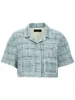 Укороченная рубашка AMIRI, зеленый