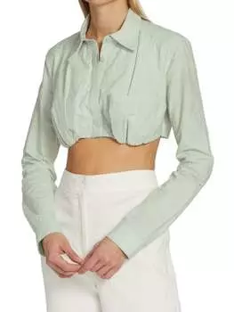 Укороченная рубашка Christopher Esber, мятный