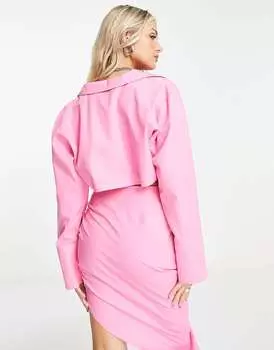 Укороченная рубашка цвета фуксии Public Desire