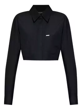 Укороченная рубашка DSQUARED2, черный