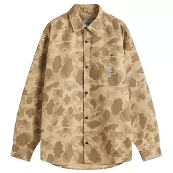 Укороченная рубашка Duck Carhartt Wip, камуфляж