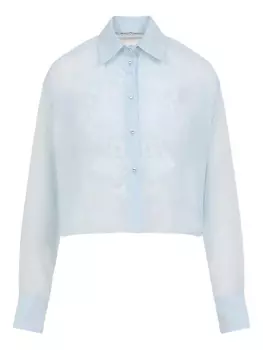 Укороченная рубашка Ermanno Scervino, синий