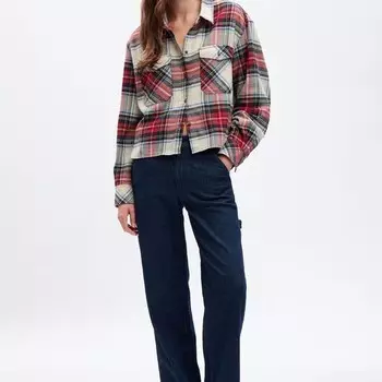 Укороченная рубашка Gap, мультиколор