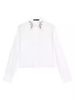 Укороченная рубашка Maje, белый