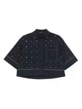 Укороченная рубашка Maje, синий