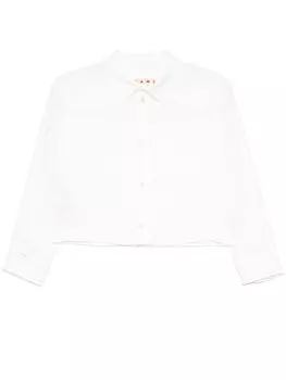 Укороченная рубашка Marni, белый