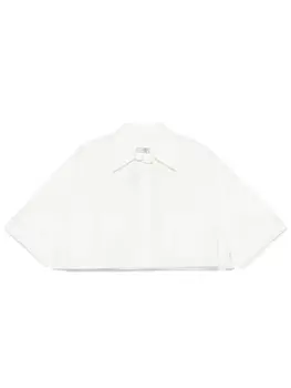 Укороченная рубашка MM6 Maison Margiela, белый