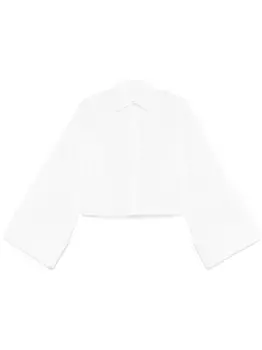 Укороченная рубашка MM6 Maison Margiela, белый