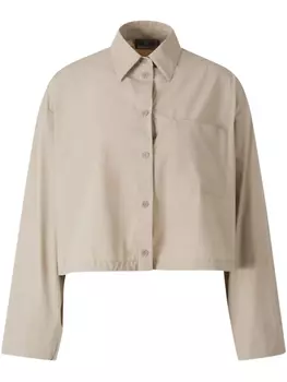 Укороченная рубашка на пуговицах Herno, нейтральный